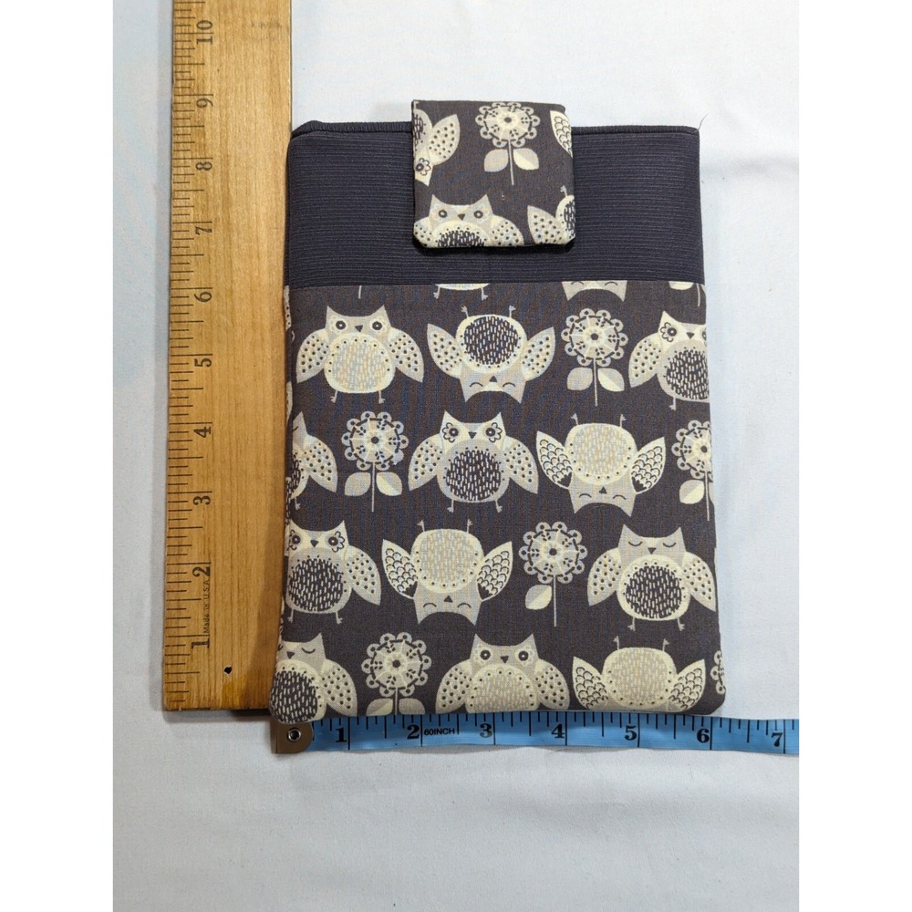 Owl Design Handmade Kindle, Tablet Padded  / Pouch by: Theresa‎ Creations 8x6